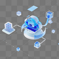 玻璃风科技图片_3d云存储微软风设计