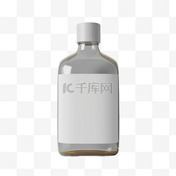 白色装饰瓶子图片_白色瓶子元素立体免抠图案