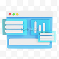 面板图标图片_3D玻璃互联网面板PNG素材