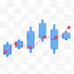 3D上涨趋势素材