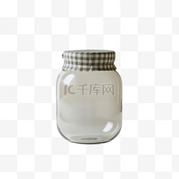 玻璃瓶罐子元素立体免抠图案