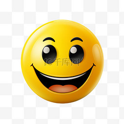 emoji笑脸元素立体免抠图案