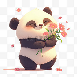 国宝图片_3D卡通可爱的熊猫IP形象设计图