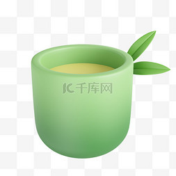 春茶节茶图片_3D清茶茶水免抠素材