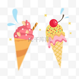 立夏节起义图片_弥散风立夏冰淇淋png图片