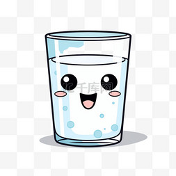保温水杯水图片_玻璃杯水元素立体免抠图案
