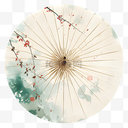 清明节传统古风油纸伞7免抠素材