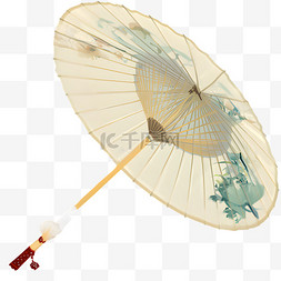 传统古风清明节油纸伞9png图片
