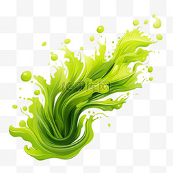 海草水藻元素立体免抠图案