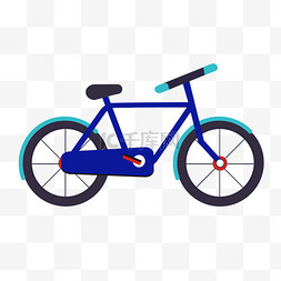 自行车运动交通工具卡通设计图