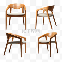 餐椅家具图片_餐椅家具元素立体免抠图案