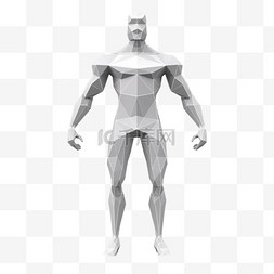 模型人体模型图片_人体模型元素立体免抠图案