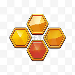 蜂巢立体图片_蜂巢蜂蜜元素立体免抠图案