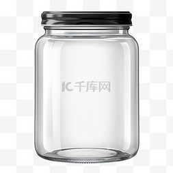 罐立体图片_玻璃罐透明元素立体免抠图案
