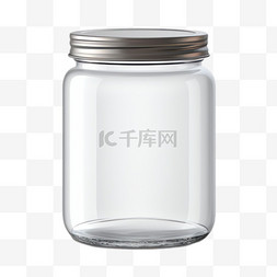 罐透明图片_玻璃罐透明元素立体免抠图案