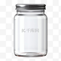 罐立体图片_玻璃罐透明元素立体免抠图案