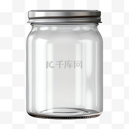 玻璃罐透明元素立体免抠图案