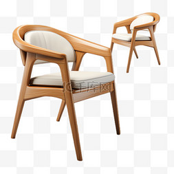 餐椅家具元素立体免抠图案