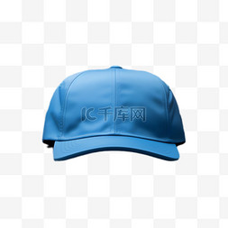 蓝色装饰图片_蓝色帽子元素立体免抠图案