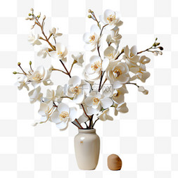 白色立体花瓣图片_白色花瓣元素立体免抠图案