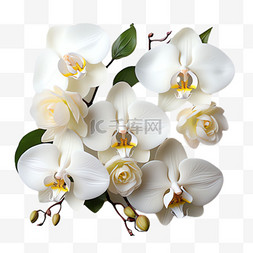 白色立体花瓣图片_白色花瓣元素立体免抠图案