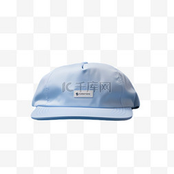 蓝色帽子元素立体免抠图案
