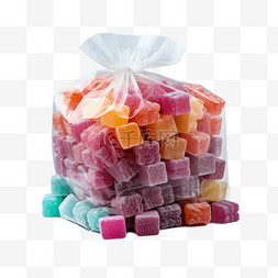 糖果袋子元素立体免抠图案