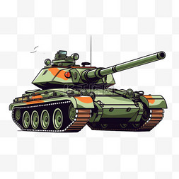 大阅兵坦克图片_坦克火炮元素立体免抠图案