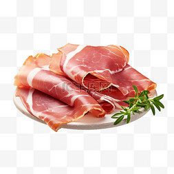 肉片图片_羊肉卷肉片元素立体免抠图案