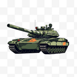 大阅兵坦克图片_坦克火炮元素立体免抠图案