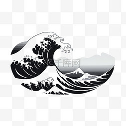 浪花图片_海洋浪花元素立体免抠图案