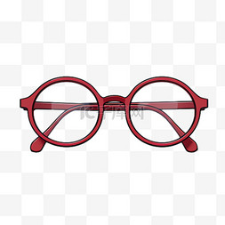 豹纹眼镜框图片_眼镜镜框元素立体免抠图案