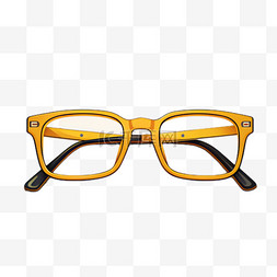 眼镜镜框元素立体免抠图案