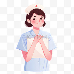 护士工作卡通图片_劳动节卡通手绘医护人员素材33