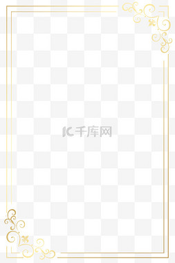 花纹花边塔罗牌边框PNG素材