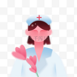 最美证件照图片_弥散风护士节最美逆行人免抠元素