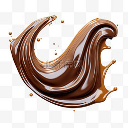 巧克力饮料元素立体免抠图案