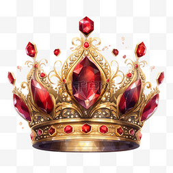 皇冠装饰素材图片_钻石皇冠元素立体免抠图案