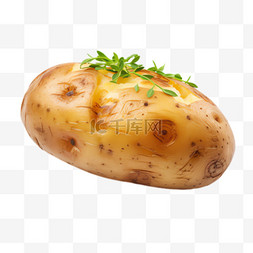 土豆图片_美味烤土豆元素立体免抠图案