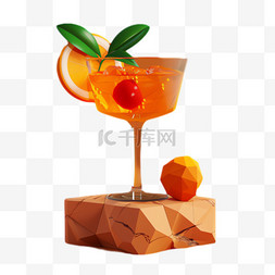 写实果汁图片_橙子果汁元素立体免抠图案