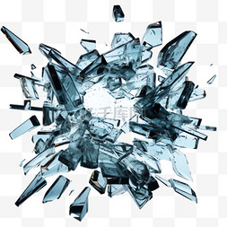 水晶碎片元素立体免抠图案