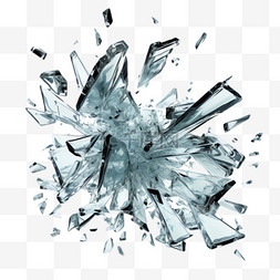 银箔碎片图片_水晶碎片元素立体免抠图案