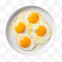 蛋图片_煎蛋食物元素立体免抠图案