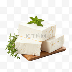 豆腐食物元素立体免抠图案