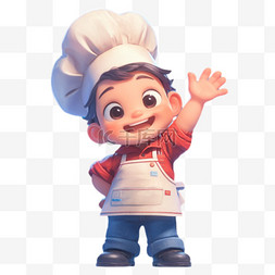 带着厨师帽的小猪图片_厨师系列人物IP形象设计图
