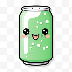 绿色易拉罐元素立体免抠图案