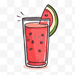 西瓜画图片_夏天水果素材西瓜汁