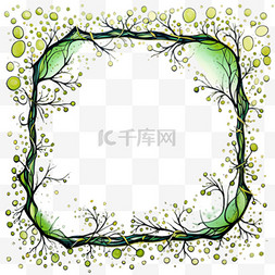 绿色方框图片_绿色方框元素立体免抠图案