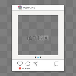 文字点赞框图片_ins社交边框