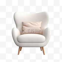 单人沙发元素立体免抠图案
